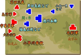 関ヶ原の戦い　早朝
